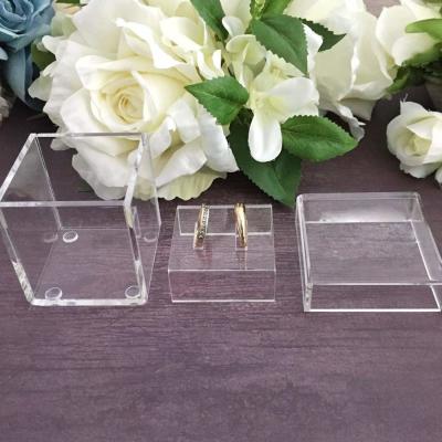 China Square Clear PP PS Acrylic Ring Box Chemical Resistance UV Resistance for sale
