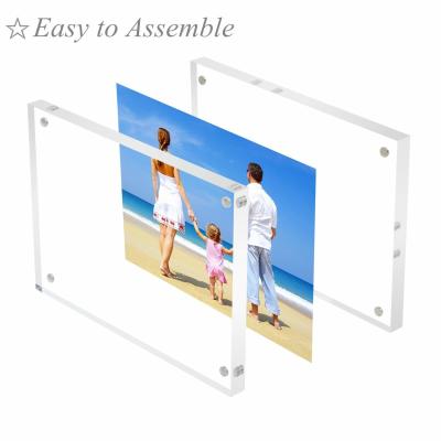China Non Glare Acrylic Frameless Picture Frames for sale