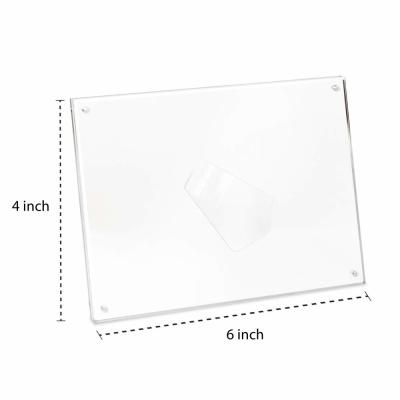 China 3.5inch 5inch Acrylic Photo Display Free Standing Acrylic Photo Frames for sale