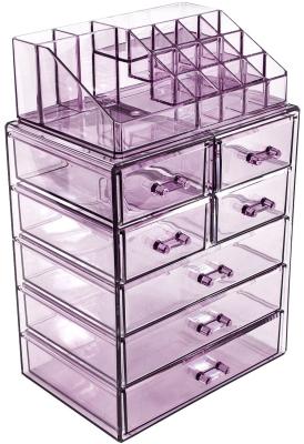 China Spacious Design Custom Acrylic Display Case Makeup And Jewelry Storage for sale