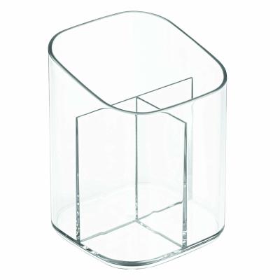 China Stackable PMMA Acrylic Display Box Makeup Brush Holder Cup Bathroom Accessories for sale