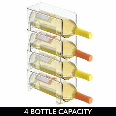 China Heavy Duty PMMA Acrylic Bottle Rack Food Safe For Kitchen Refrigerators for sale