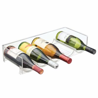 China BPA Free Plastic Stackable Wine Rack for sale