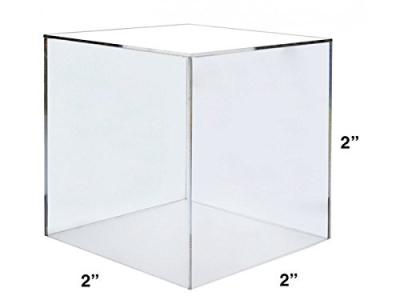 China Caixa de exposição acrílica do cubo do espaço livre do armazenamento da escultura à venda