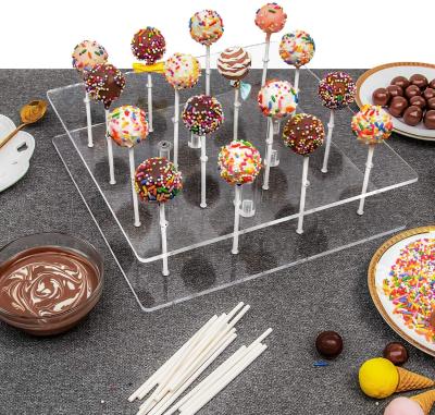 China Clear Acrylic Lollipop Stand Anniversaries Halloween Candy Decorative for sale