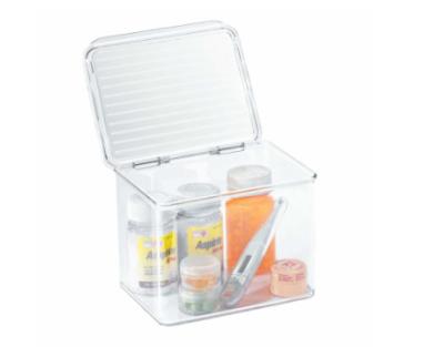China Lockable Clear 2.5mm Thickness Acrylic Storage Box With Lid for sale