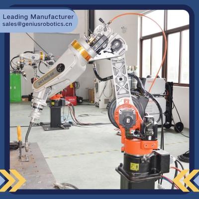 China Vertical Ground Installation Robotic Welding Machine Manipulator 1400mm Arm Length for sale