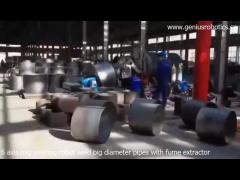 6 axis welding robot mig welding manipulator weld big diameter pipes draught fan