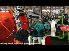 China Manufacturer Arc welding robot weld steel frame no spatter