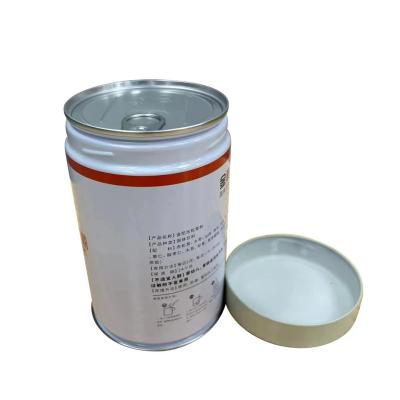 China Easy Open Customed Logo Food Tin Can with Metal Tinplate and Food Oil Coating en venta