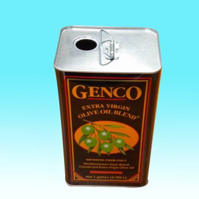 China quadrado Tin Containers da tomada de Olive Oil Cans Plastic Lid do vintage 6L à venda