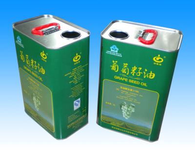 China 4 Color Cooking Oil Bucket 4 Litre Printed Tin Containers for sale