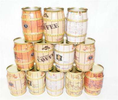 China 2 Colors Coffee Tin Cans ISO9001 680g Empty Tin Containers for sale