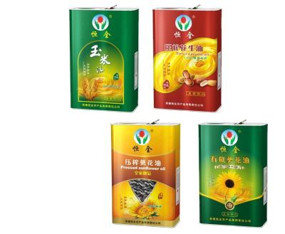 China Square Olive Oil Tin Cans 1 Liter Tin Can Food Packaging for sale