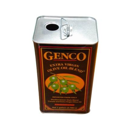 China PMS Cooking Oil Tin Can Offset Printing 5L Olive Oil Tin for sale
