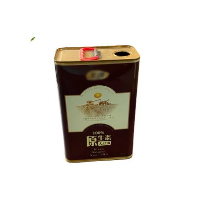 China 1L Olive Oil Tin Cans Food Grade Metal Tin Containers for sale