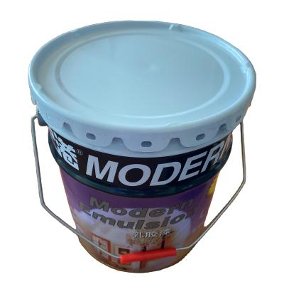 China 4C Offset Printing Paint Pail Bucket 18L Empty Steel Drums  for sale