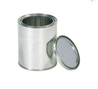 China 0.21mm Empty 5L Paint Tin CMYK Large Round Tin Containers for sale