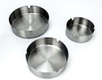 China 0.6mm Custom Tin Cans 12cm Stainless Steel Ashtray Outdoor for sale