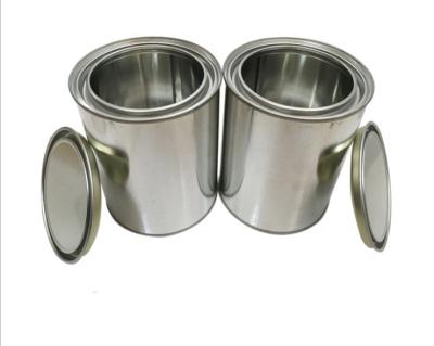 China 1L Paint Pail Bucket Waterproof Metal Lid Mini Tin Pails for sale