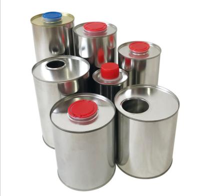 China 18L Custom Tin Cans CMYK Plastic Cover Empty Metal Paint Tins for sale