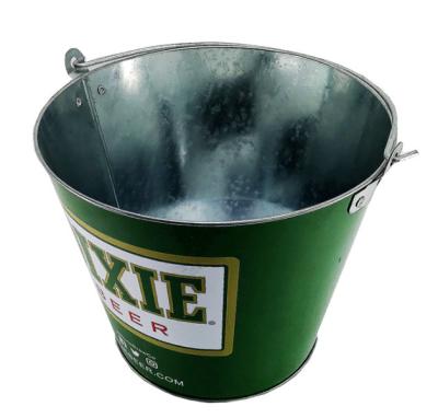 China 4 Color Metal Wine Bucket 10L Large Stainless Steel Ice Bucket for sale