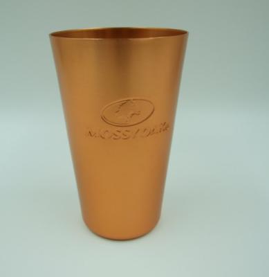 China 400ml Aluminium Drinking Cups Round Personalized Wine Tumbler for sale