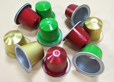 China 15g Aluminum Drinking Cups CMYK 4C Nespresso Coffee Cups for sale