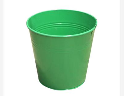 China ISO Decorative Metal Buckets Household Cleaning Galvanized Pail With Handle for sale