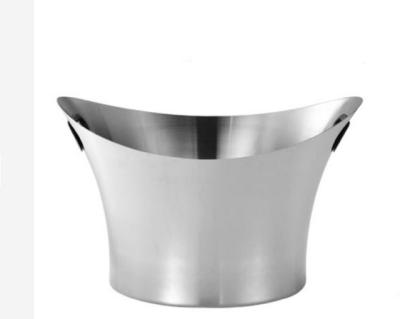 China ODM Stainless Steel Champagne Bucket Single Layer Wine Ice Bucket for sale