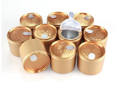 中国 鉄の鍋は貯蔵の茶錫箱を金属をかぶせるギフト用の箱のバレルの缶に密封した 販売のため