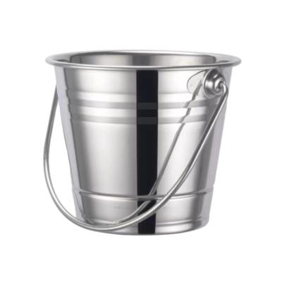 China 20L Round Stainless Steel Bucket Empty Food Can For Ice Wine Beer Packaging for sale