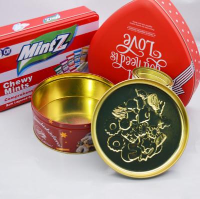China 0.35mm Thickness Metal Tin Box For Biscuit Packing for sale