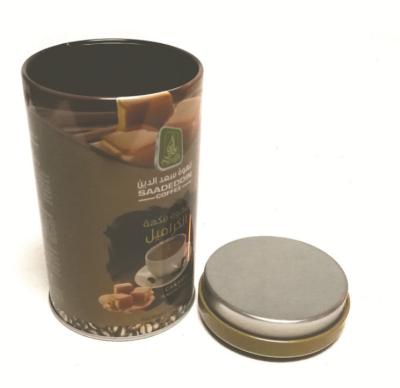 China 0.68L Screwed Coffee Tin Box Airtight Coffee Container for sale