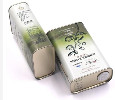 China 0.35mm Thickness Edible Peanut Olive Oil Tin Cans Moisture Poof for sale