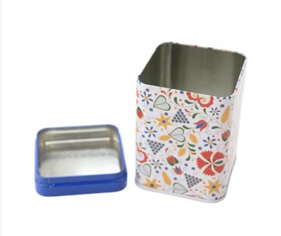 China Café Tin Containers Tea Storage Box del grueso de la prenda impermeable 0.3m m en venta