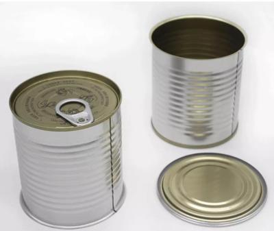 China 100ML o alimento tampa feita sob encomenda Pressitin de Tin Cans With Easy Open/casca pode à venda