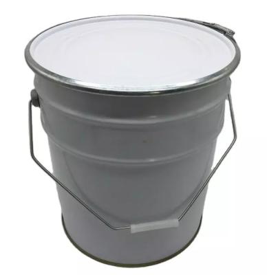 China UN 0.43mm Thickness Paint Pail Bucket With Iron Hoop Lid for sale