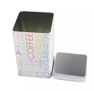 China 0.25mm Thickness Square Coffee Storage Tin Customized Color for sale