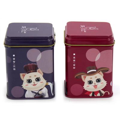 China SGS Tea Packaging Tin Box Coffee Bean Powder Cookie tin Cans With 4 Color for sale
