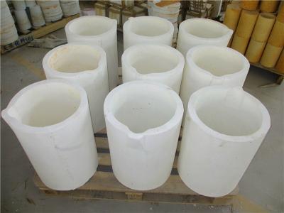 China Crisol de fusión de cerámica refractario blanco del grafito de los crisoles para secar la quema en venta