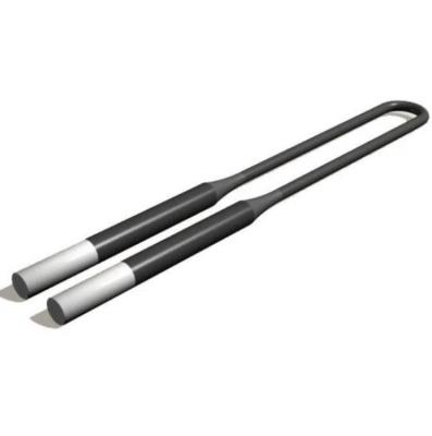China 1450 Degree Sic Rod Heating Element U Type 99.9% High Purity en venta