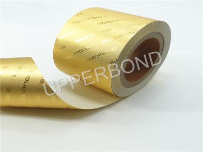China Gold Aluminum Foil Paper Tobacco Paper With Metallic Gloss for sale