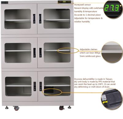 Chine Boîte étanche à l'humidité de Cabinets déshydratants industriels de Digital avec 5 étagères à vendre