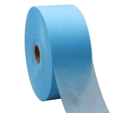 China Non Toxic Blue PE Laminated Film For Isolation Gown for sale
