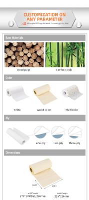 China A cozinha de bambu do papel do guardanapo do tecido de 105mm rola o núcleo do rolo do tecido de toalha 45mm à venda