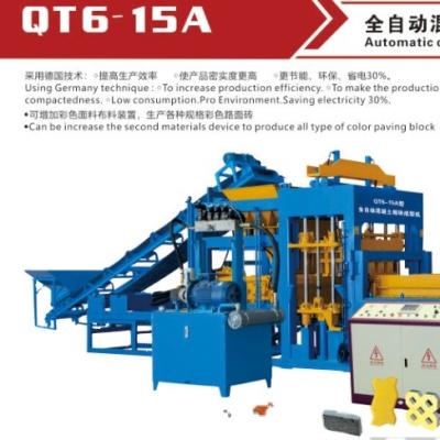 China QT12-15 Paver Curbstone Interlocking Paving Hollow Brick Block Making Machine Automatic Concrete Block Making Machine for sale