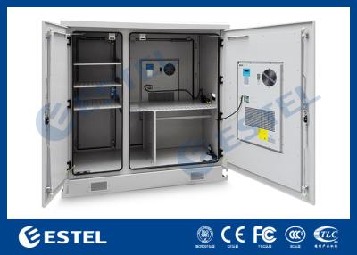China Two Bays Outdoor Telecom Cabinet Equipment Anti-Corrosion Powder Coating for sale