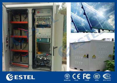 China Generator Compartment Base Station Cabinet With Solar Controller / Solar Cell Panel for sale