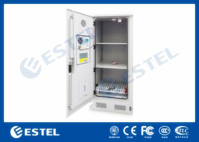 China Three Layers Metal Outdoor Battery Street Cabinets Telecoms With Water Sensor for sale
